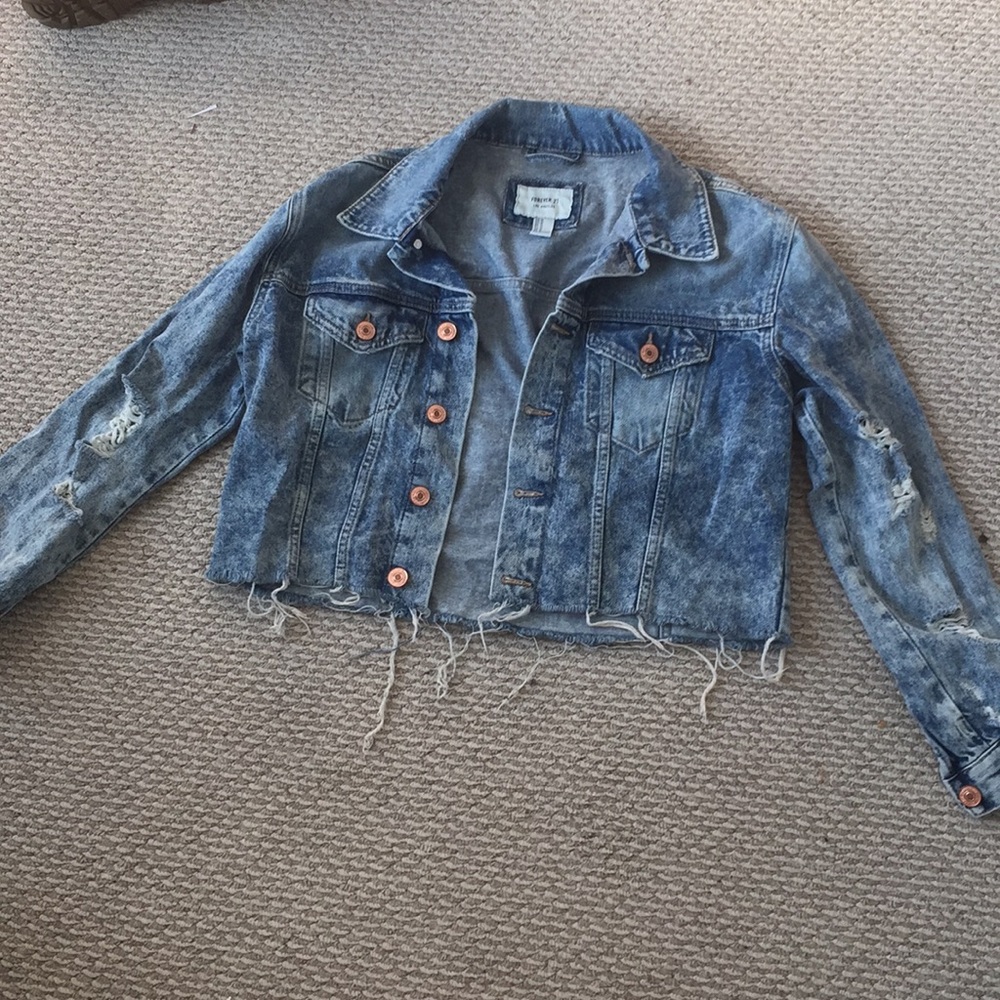 Distressed Jean Jacket